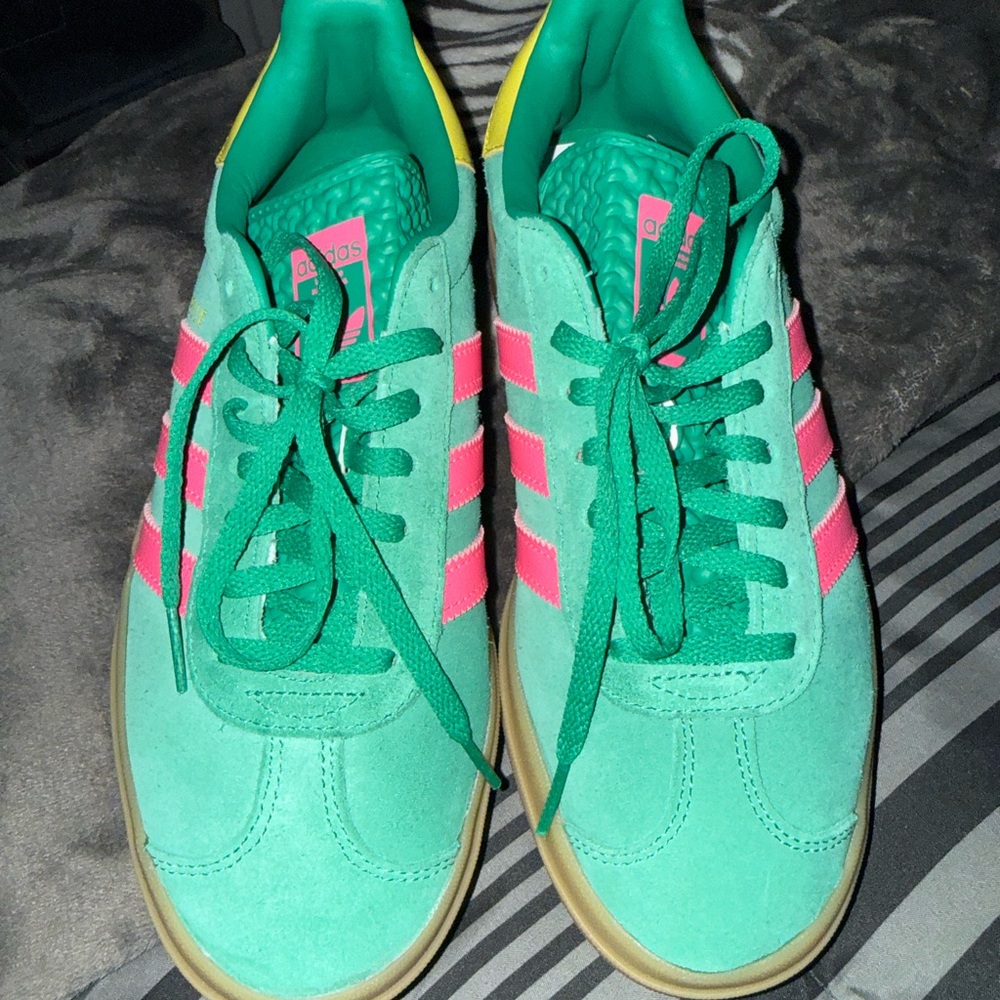 Adidas Women's Pink & Green Gazelles